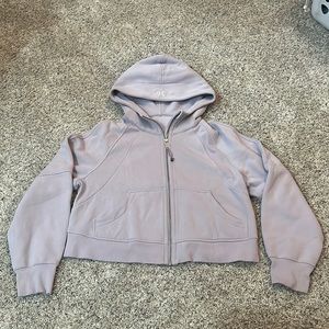 Lululemon Faint Lavender Scuba Oversized Full-Zip Hoodie XS/S